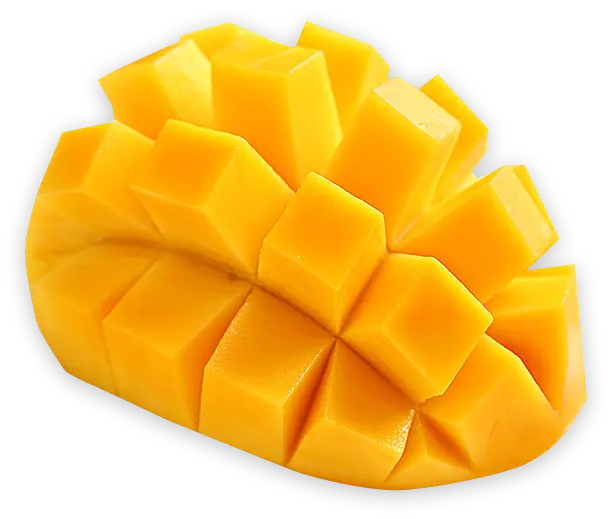 Fresh frozen mango chunks for vegan and dairy-free fruit ice cream